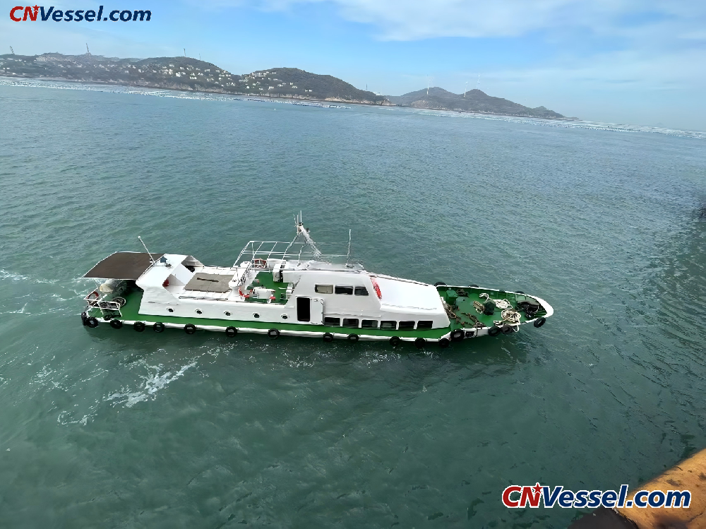25.5-meter near-shore transport vessel for charter; in good condition.